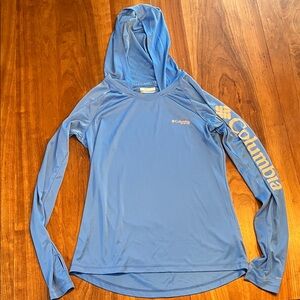 Columbia Light Blue Performance Hoodie